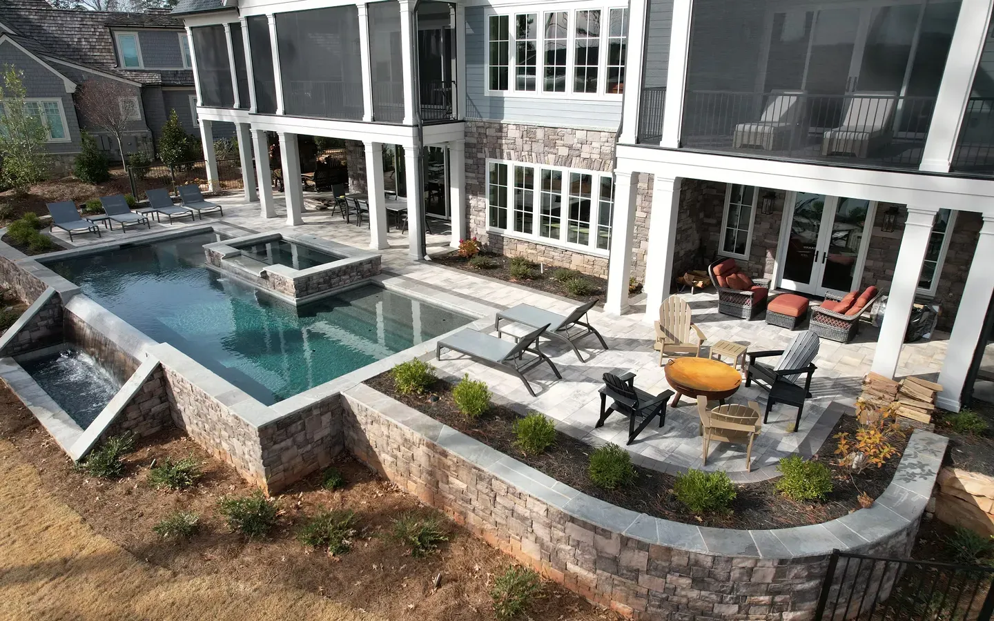 An entire pool transformation